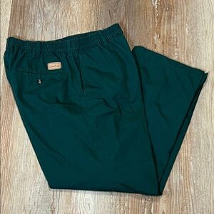 MENS Haband CASUAL JOE  PANTS. ELASTIC WAIST Pockets Green Size 34 Medium